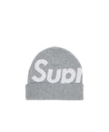 SUPREME BIG LOGO BEANIE ‘GREY’