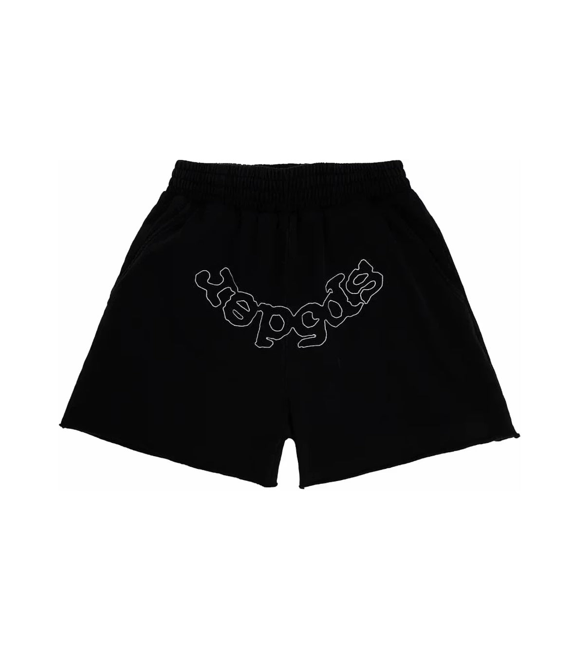 BLK/WHITE SP5DER SHORTS