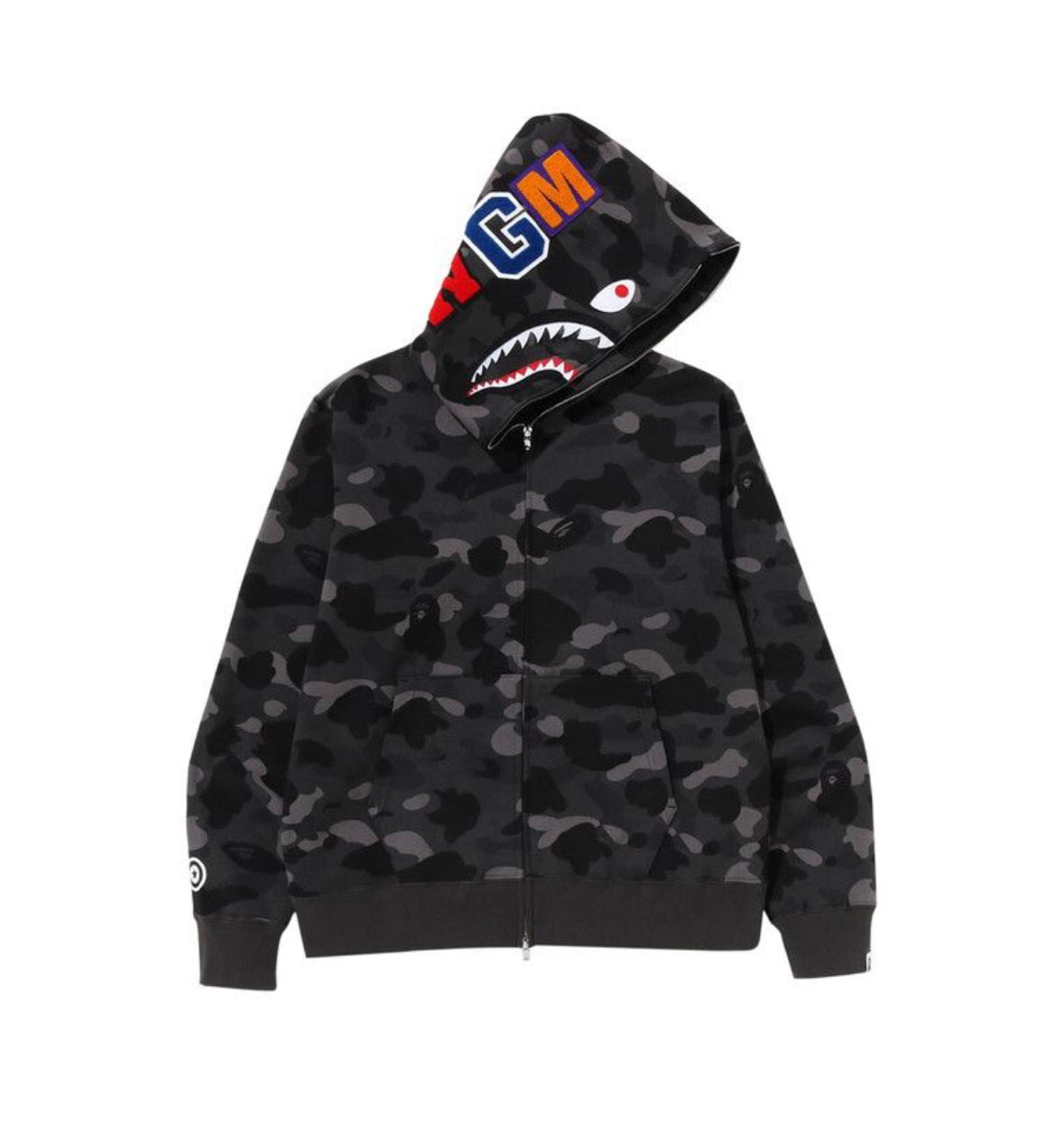 BLACK CAMO FULL ZIP