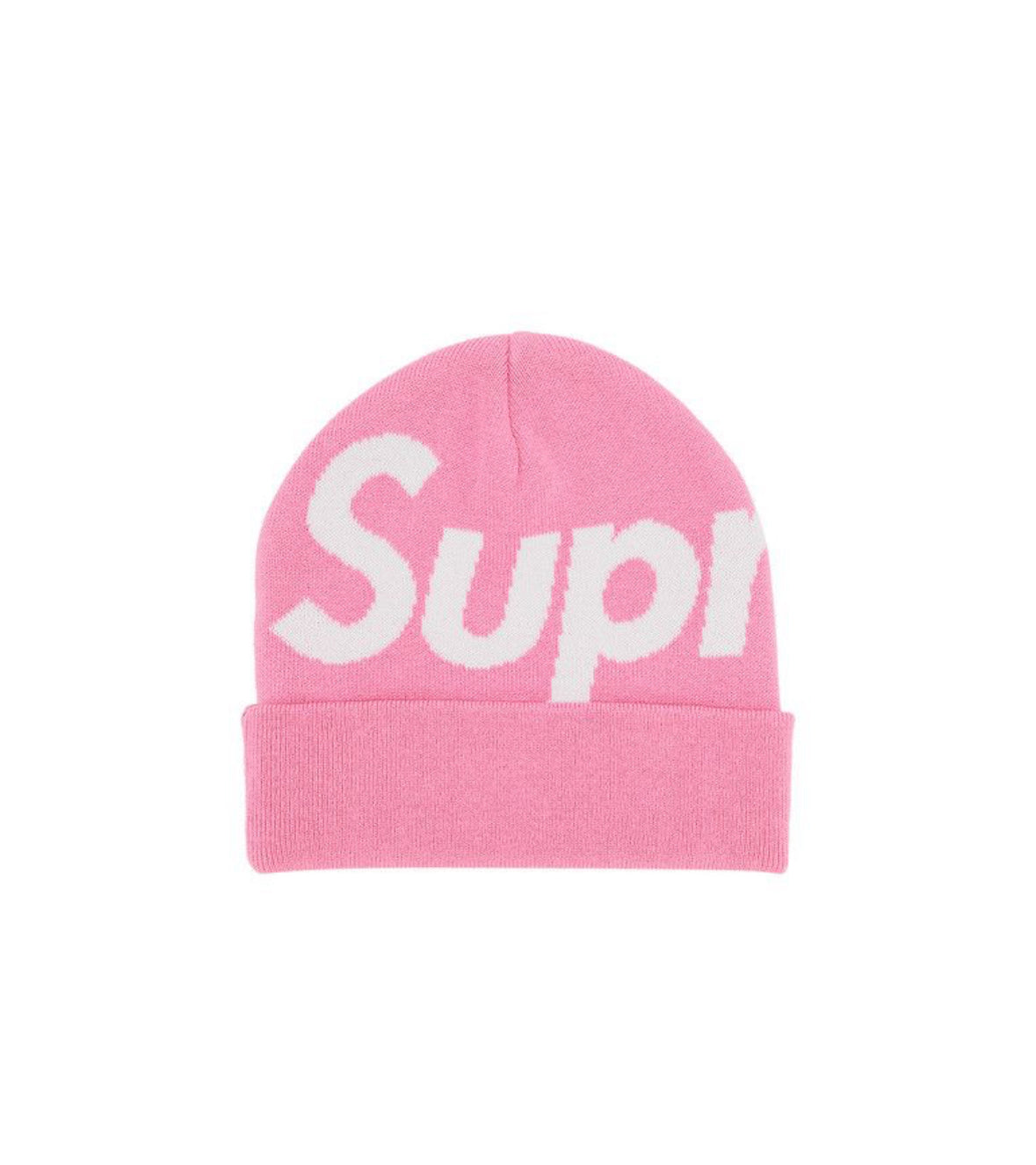 SUPREME BIG LOGO BEANIE ‘PINK’
