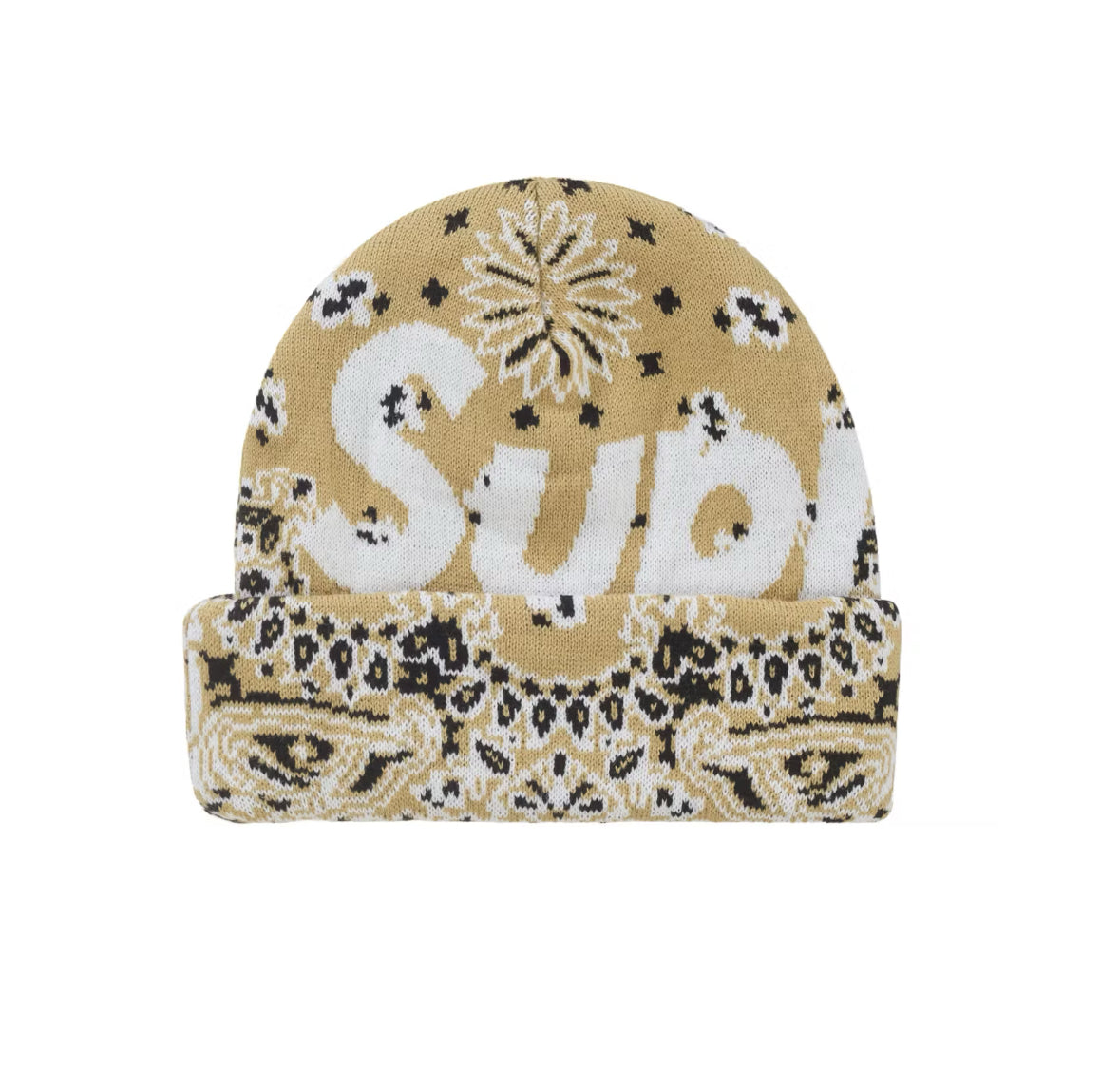 BANDANA BIG LOGO BEANIE ‘TAN’