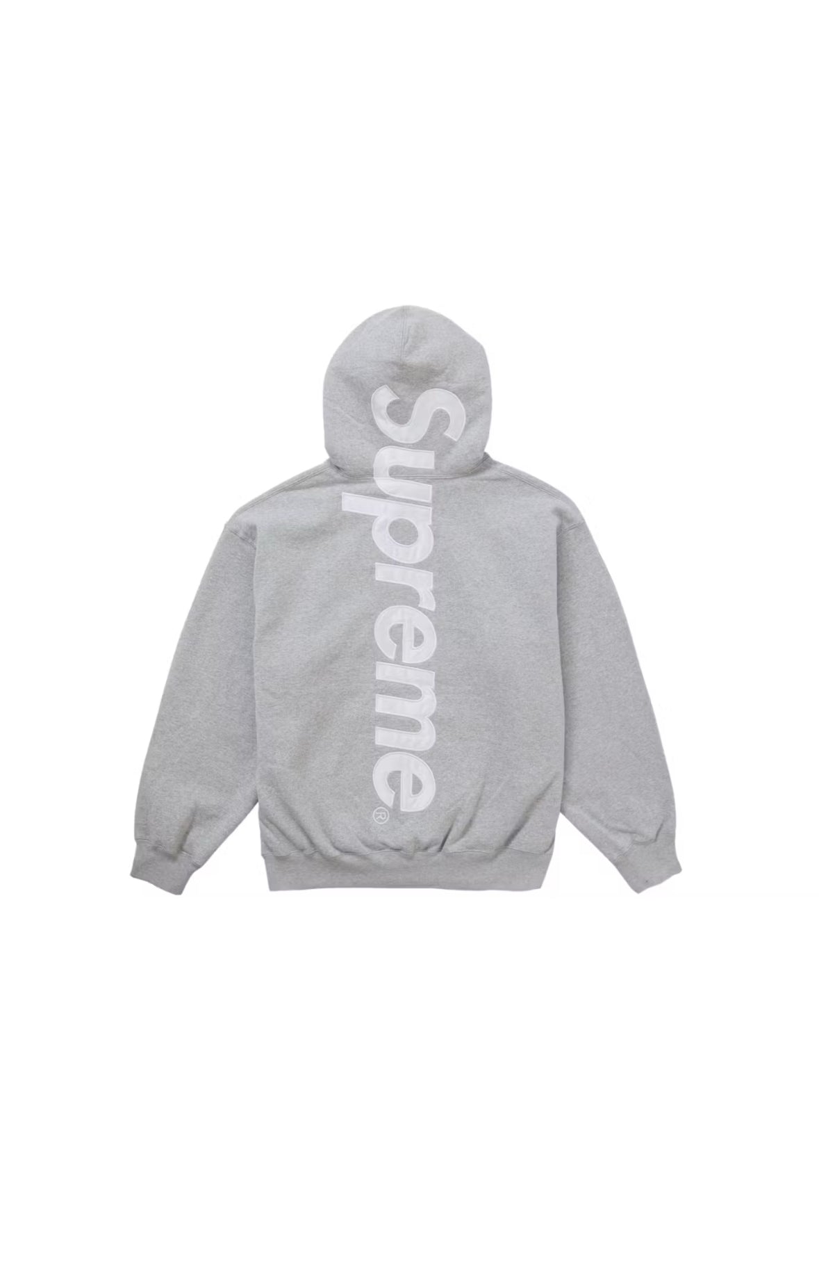 GREY APPLIQUE HOODIE