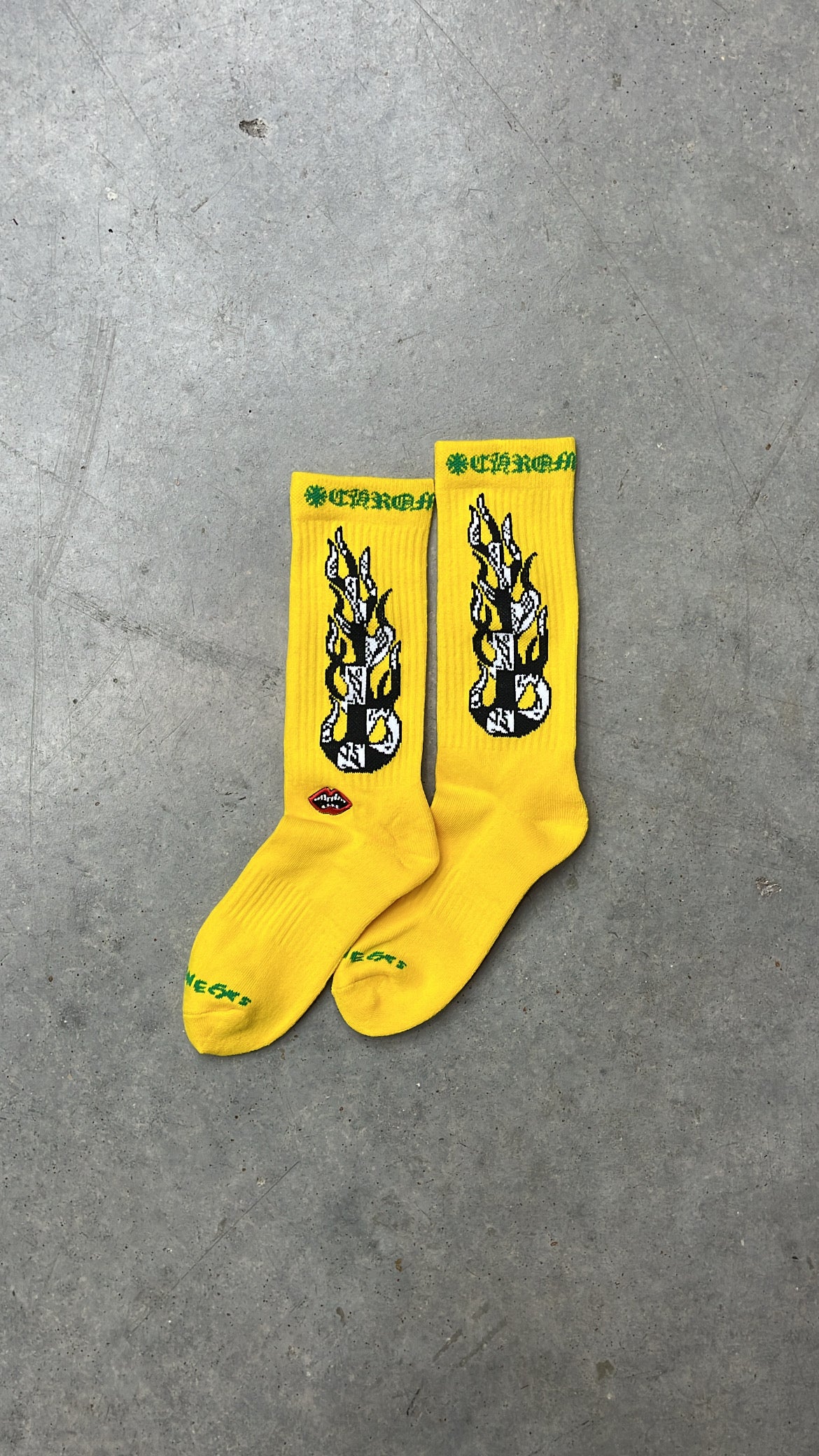 Chrome Hearts Socks 'Yellow'