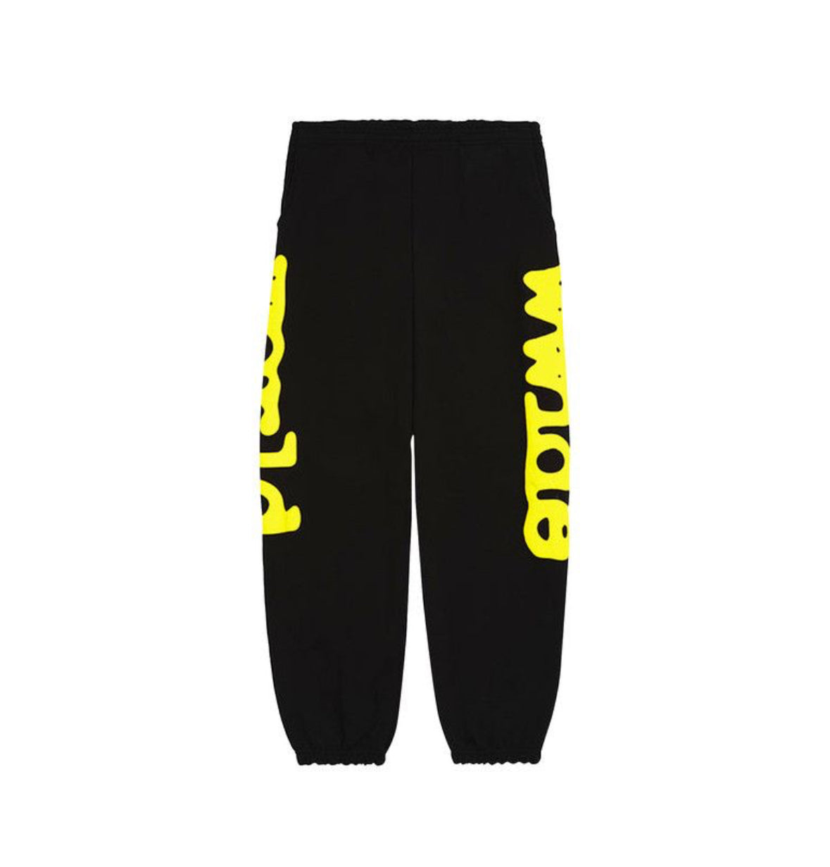 SP5DER BELUGA SWEATPANTS ‘ONYX/YELLOW’