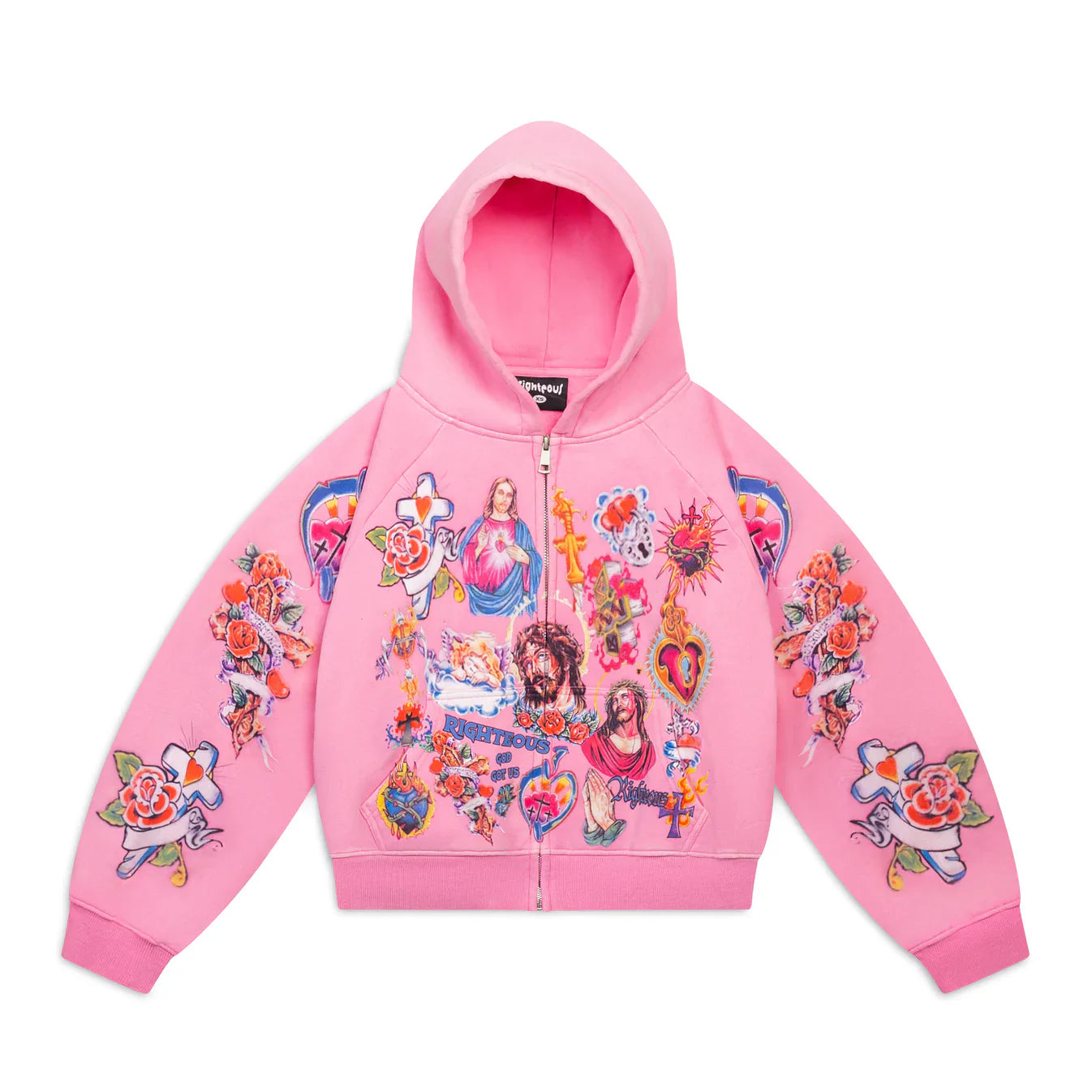 RIGHTEOUS RISEN KING PINK ZIP UP
