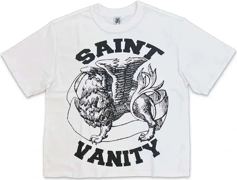 SAINT VANITY WHITE/BLK  T-SHIRT
