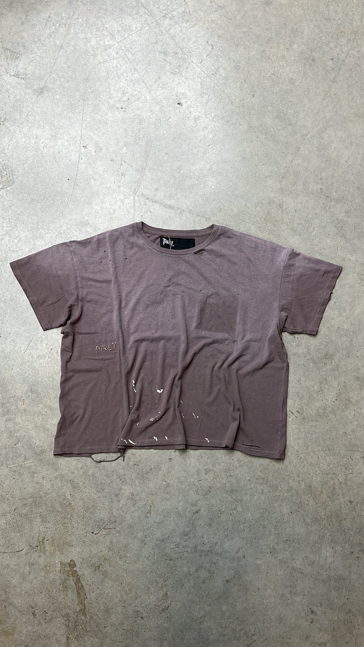 Paly Hollywood Bead Tee 'Faded Brown'