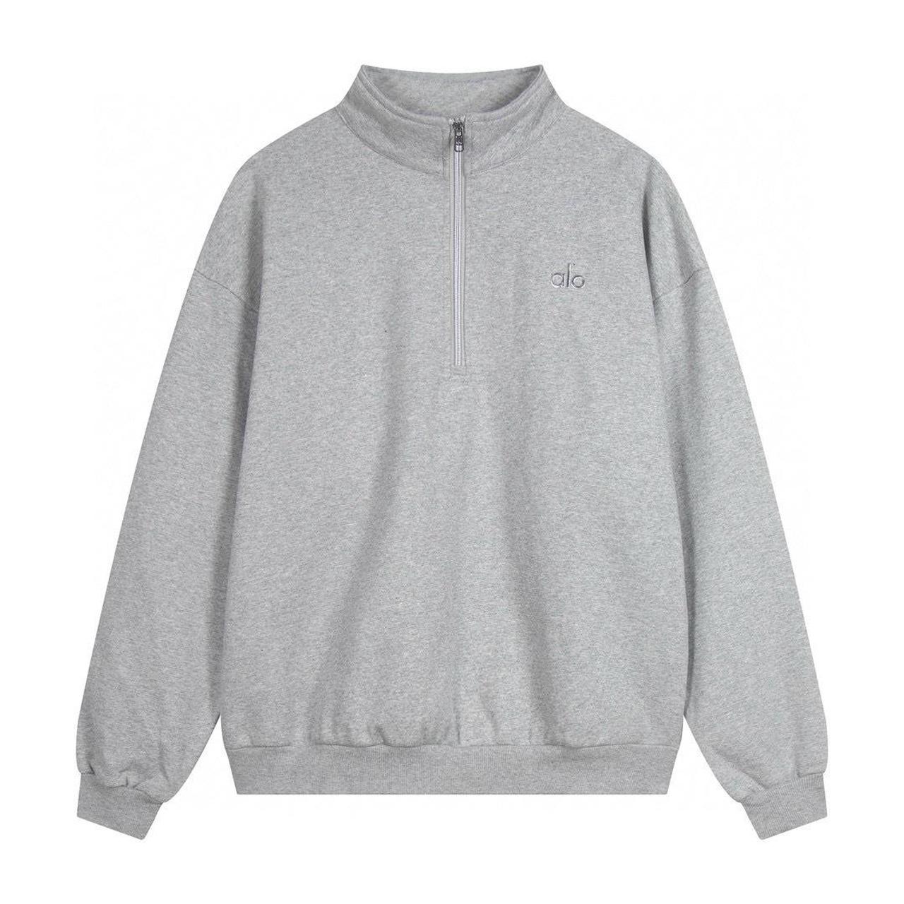 ALO QUATER ZIP 'HEATHER GREY'