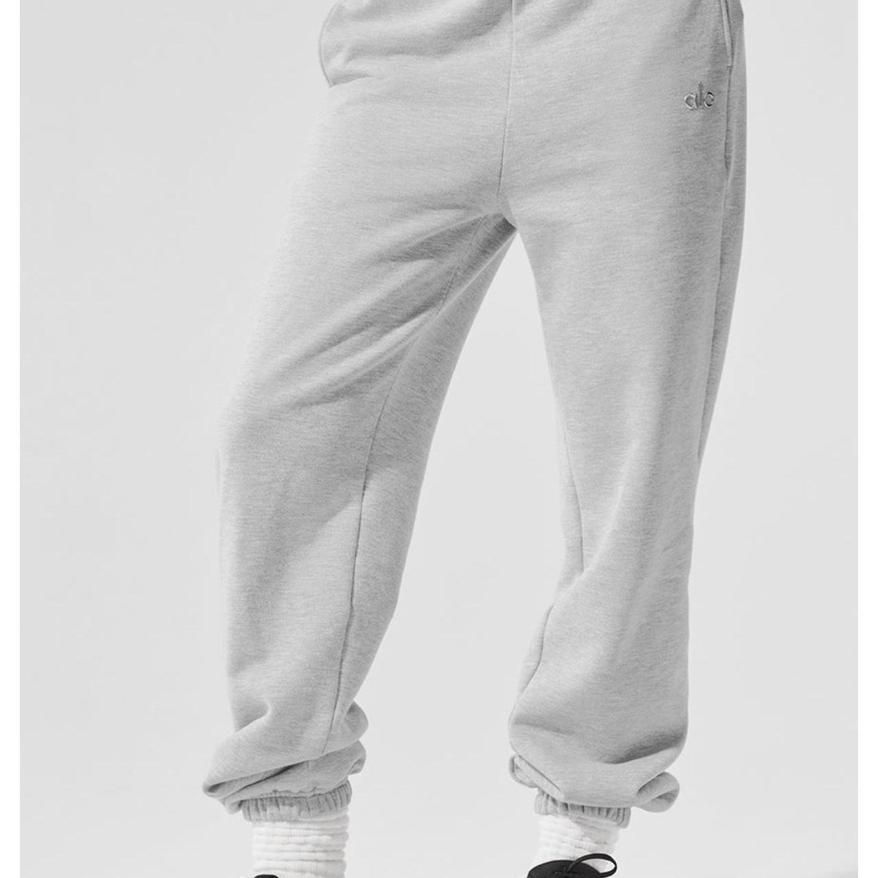 ALO ACCOLADE SWEATPANTS 'HEATHER GREY'