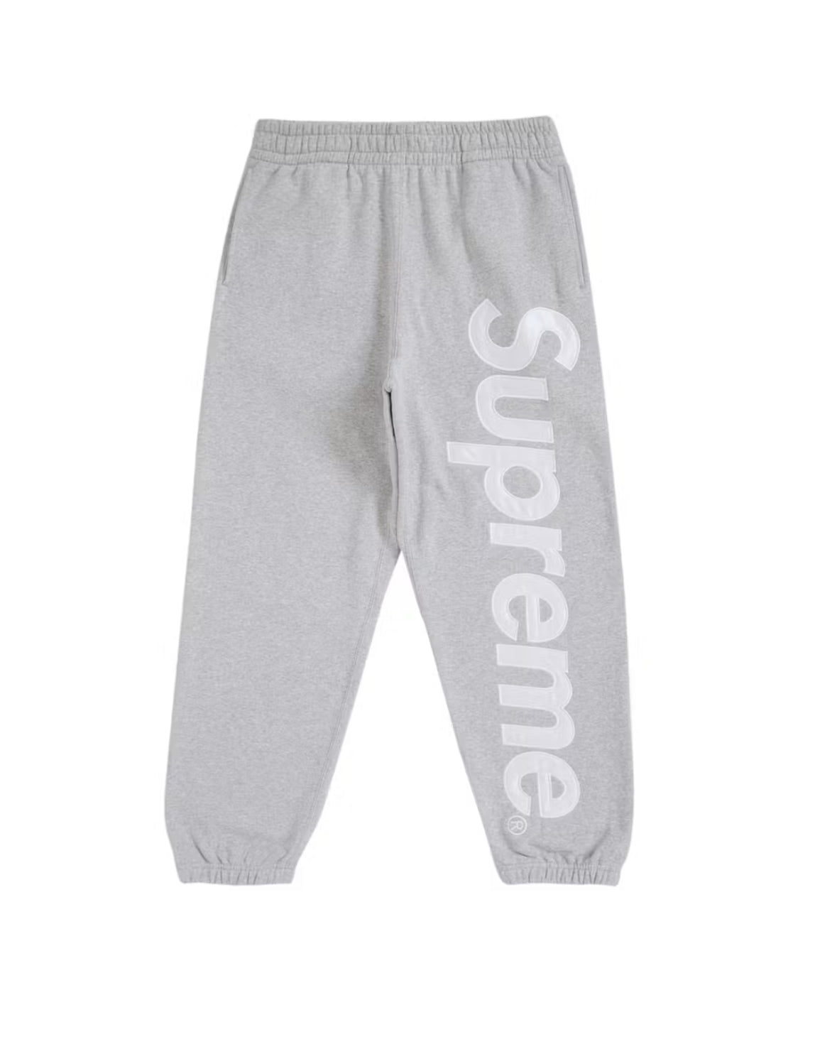 HEATHER GREY APPLIQUÉ SWEATPANTS