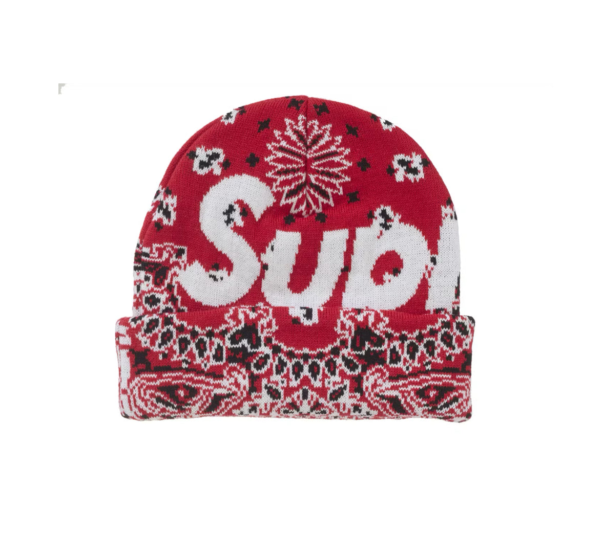 BANDANA BIG LOGO BEANIE ‘RED’
